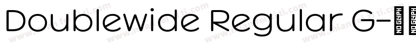Doublewide Regular G字体转换